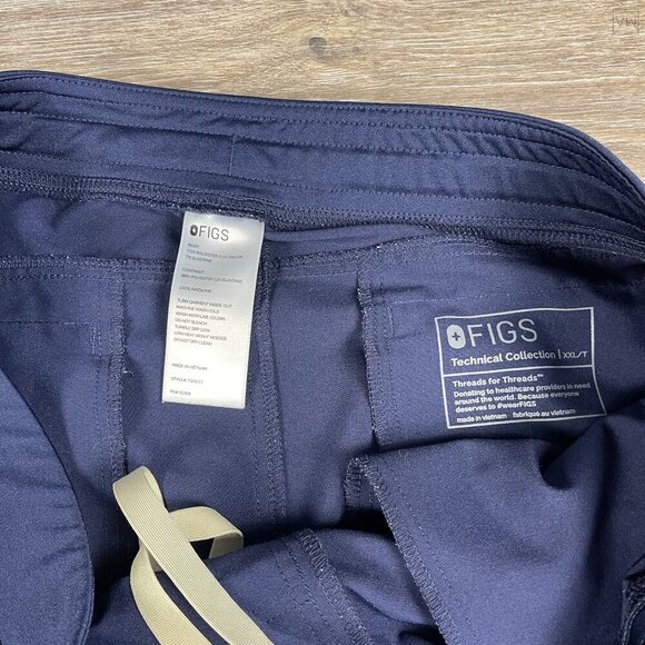 *FIGS Men's Cargo Scrub Pants Axim Technical Collection Size XXL Blue‎ - Picture 2 of 8